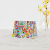 Carte de note vierge face off (Fleur jaune)