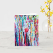 Carte de note vierge Fireworks (Fleur jaune)