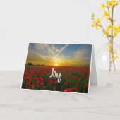 Carte de note vierge Joy Inspirational (Fleur jaune)