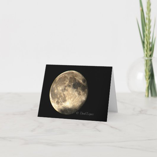Carte de note vierge Super Moon (Devant)