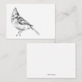 Carte de note vierge Tufé Titsouris (Devant / Derrière)