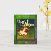 Carte de note Vintage Ad Carottes (Fleur jaune)