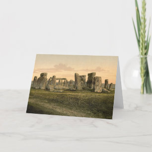 Carte de note vintage de Stonehenge