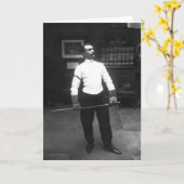 Carte de note vintage Foil Fencer (Fleur jaune)