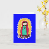 Carte de note Virgen De Guadalupe (Fleur jaune)
