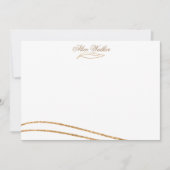 Carte de note Watercolor Gold (Devant)