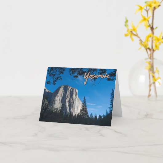Carte de note Yosemite El Capitan (Fleur jaune)