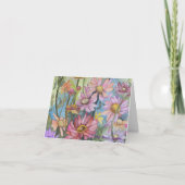 Carte de note Zinnia Multicolor (Devant)