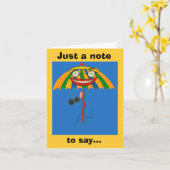 Carte de notes (Fleur jaune)