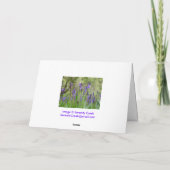 Carte de notes Bluebells (Dos)
