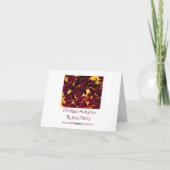 Carte de notes Choisya Autumn 'Just a note' (Dos)