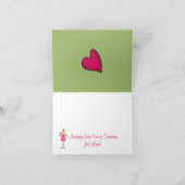 Carte de notes Coeurs et anges Merci (Intérieur)