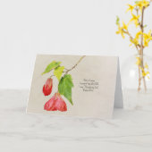 Carte de notes d'art Melancholy Flowers and Script (Fleur jaune)