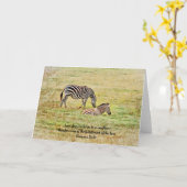 Carte de notes de la Bible de la Paix Zebra (Fleur jaune)