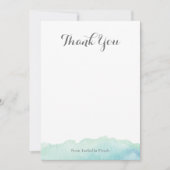 Carte de notes de l'aquarelle Merci (Devant)