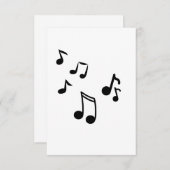 carte de notes de musique (Devant / Derrière)