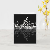 Carte de notes de musique blanche, rien que Trefin (Fleur jaune)