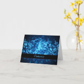 Carte de notes de musique Blue Glow (Fleur jaune)