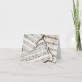 Carte de notes de musique vintage (Devant)