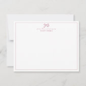 Carte de notes de nursery à ruban de fleurs sauvag (Devant)