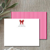 Carte de notes de nursery mignonne avec ruban ruby