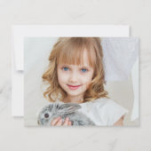 Carte de notes de nursery photo noir et blanc mode (Dos)