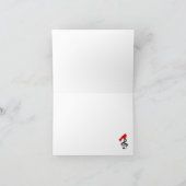 Carte de notes d'oiseaux et de musique rouges (Intérieur)