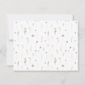Carte de notes élégante de la pépinière de fleurs  (Dos)