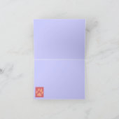 Carte de notes Empreinte de patte avec nom (Intérieur)