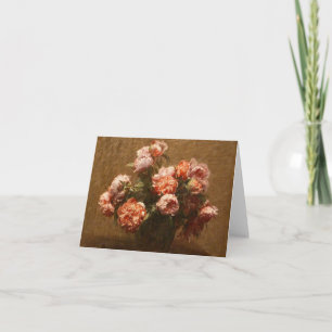Carte de notes Henri Fantin-Latour Vase of Peonies