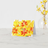 Carte de notes Lys jaunes (Fleur jaune)