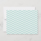 Carte de notes Mint Simple Chevron Thank (Dos)