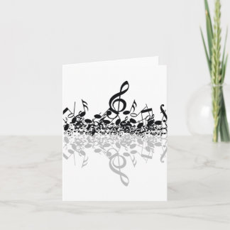 Carte de notes musicales noires, mais inaltérable