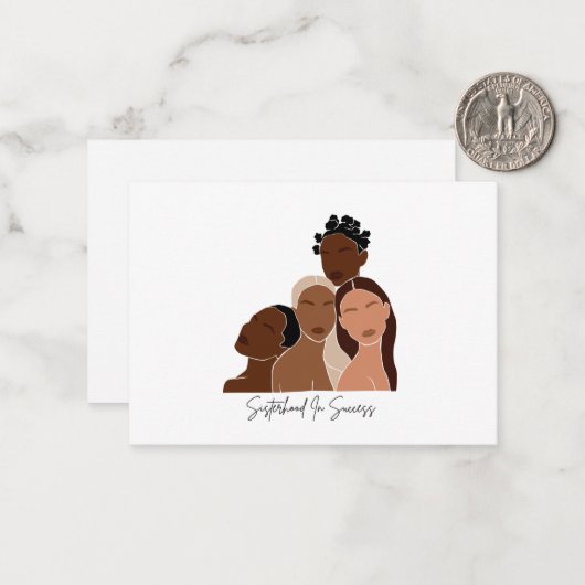 Carte de notes pour filles Brown (Devant/Arrière en situation)