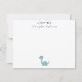 Carte de notes pour le mignon Dinosaur Kid (Devant)