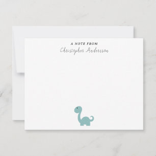 Carte de notes pour le mignon Dinosaur Kid