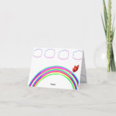 Carte de notes pour les papillons Merci (Dos)