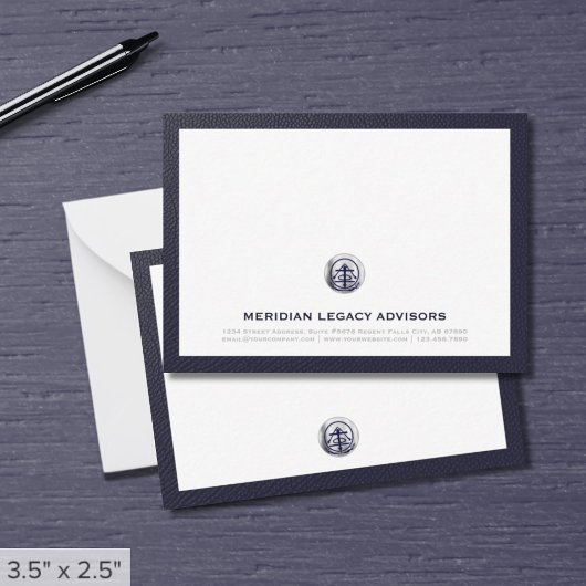 Carte de notes professionnelles Silver Seal