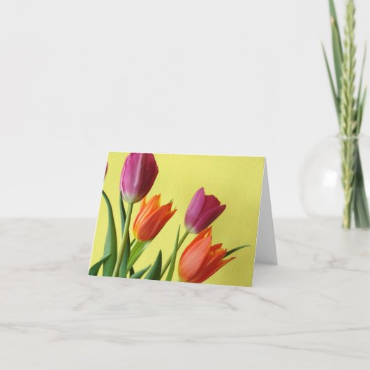 Carte de notes sur les tulipes (Devant)
