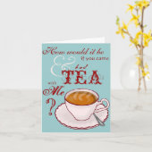Carte de notes Tea with Me (Fleur jaune)