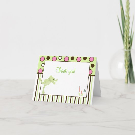 Carte de notes tendance Leap Frog Modern Note Merc (Devant)