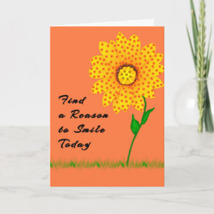 Carte de notes Trouver une raison de sourire aujou