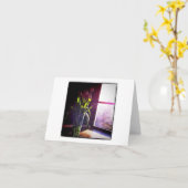 Carte de notes Tulipes violettes (Fleur jaune)