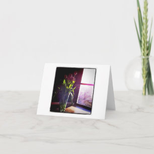 Carte de notes Tulipes violettes