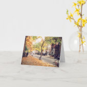 Carte de notes vierges "East Village Street" en au (Fleur jaune)