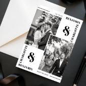 Carte de notification de date de mariage minimalis