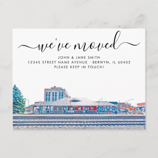 Carte de notification de déménagement à Berwyn (Devant)