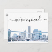 Carte de notification de déménagement du bureau de (Devant / Derrière)