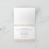 Carte de notification de déménagement Fleurs ensol (Intérieur)