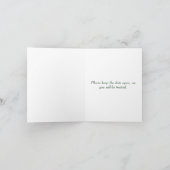 Carte de notification de mariage à la main Hawthor (Intérieur)